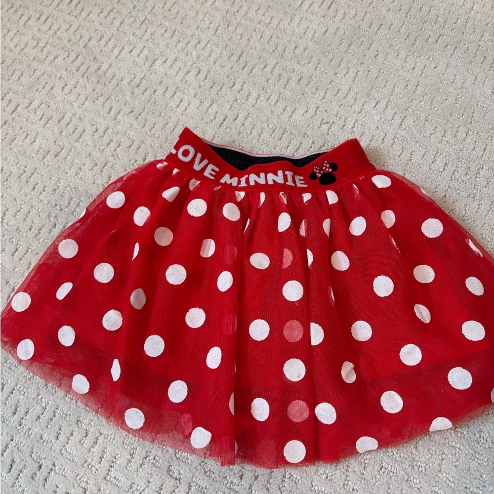 Disney Red and White Tutu Skort